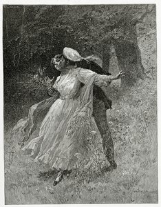 Jeugd, De Liederen van de Straten en de Bossen, 19e Eeuw (bw gravure)